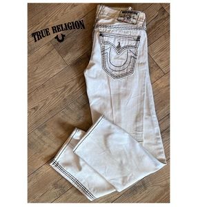 Men’s True Religion White Jeans